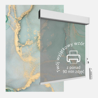 Roleta w kasecie electro z nadrukiem