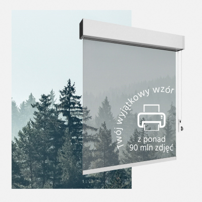 Roleta w kasecie z nadrukiem