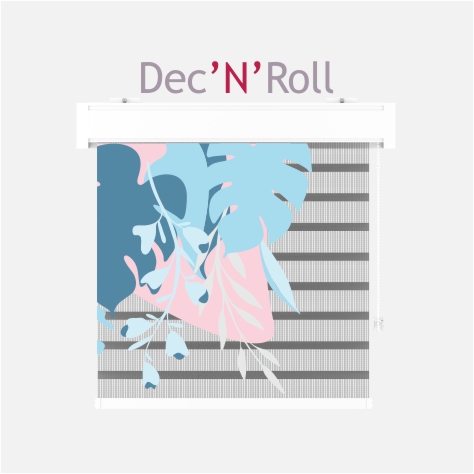 Roleta w kasecie z tkaniną 3D z nadrukiem Dec'N'Roll