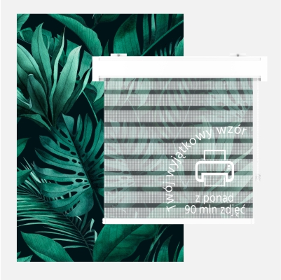 Roleta w kasecie z tkaniną 3d z nadrukiem