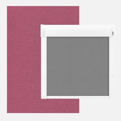 Roleta w kasecie z tkaniną jednokolorową