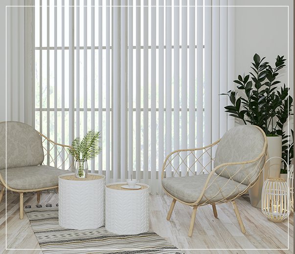 Żaluzje pionowe (montowane do sufitu lub do ściany)