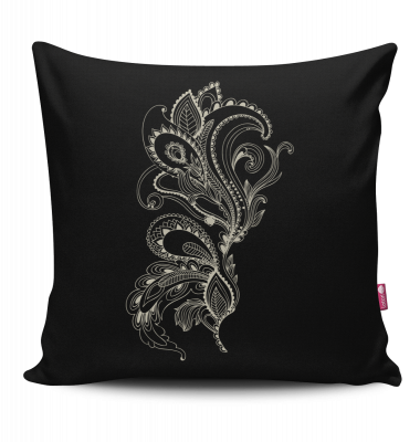 Poduszka Aztec 2 dekoracyjna czarna