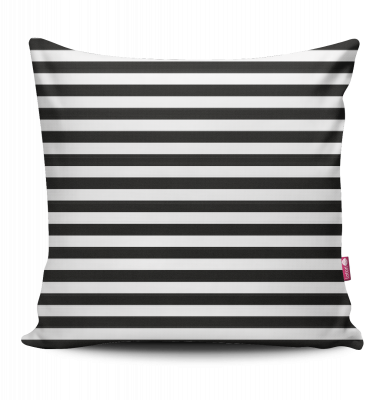 Poduszka Black & White paski