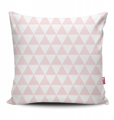 Poduszka Diamond romby różowe