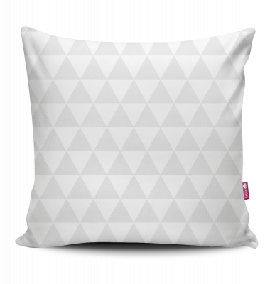 Poduszka Diamond romby szare