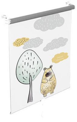 Roleta mini Miś Leśne zwierzęta zaciemniająca