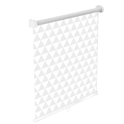 Roleta mini szare romby transparentna