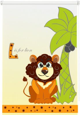 Roleta mini Safari Lew transparentna