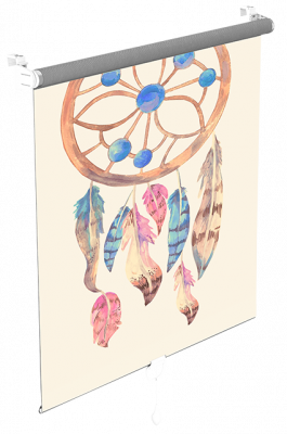 Roleta mini transparentna Boho 2