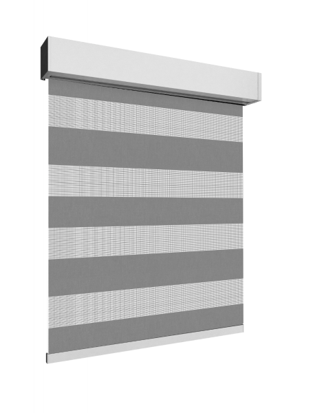Roleta w kasecie z tkaniną dzień i noc (montowana do ściany lub sufitu)